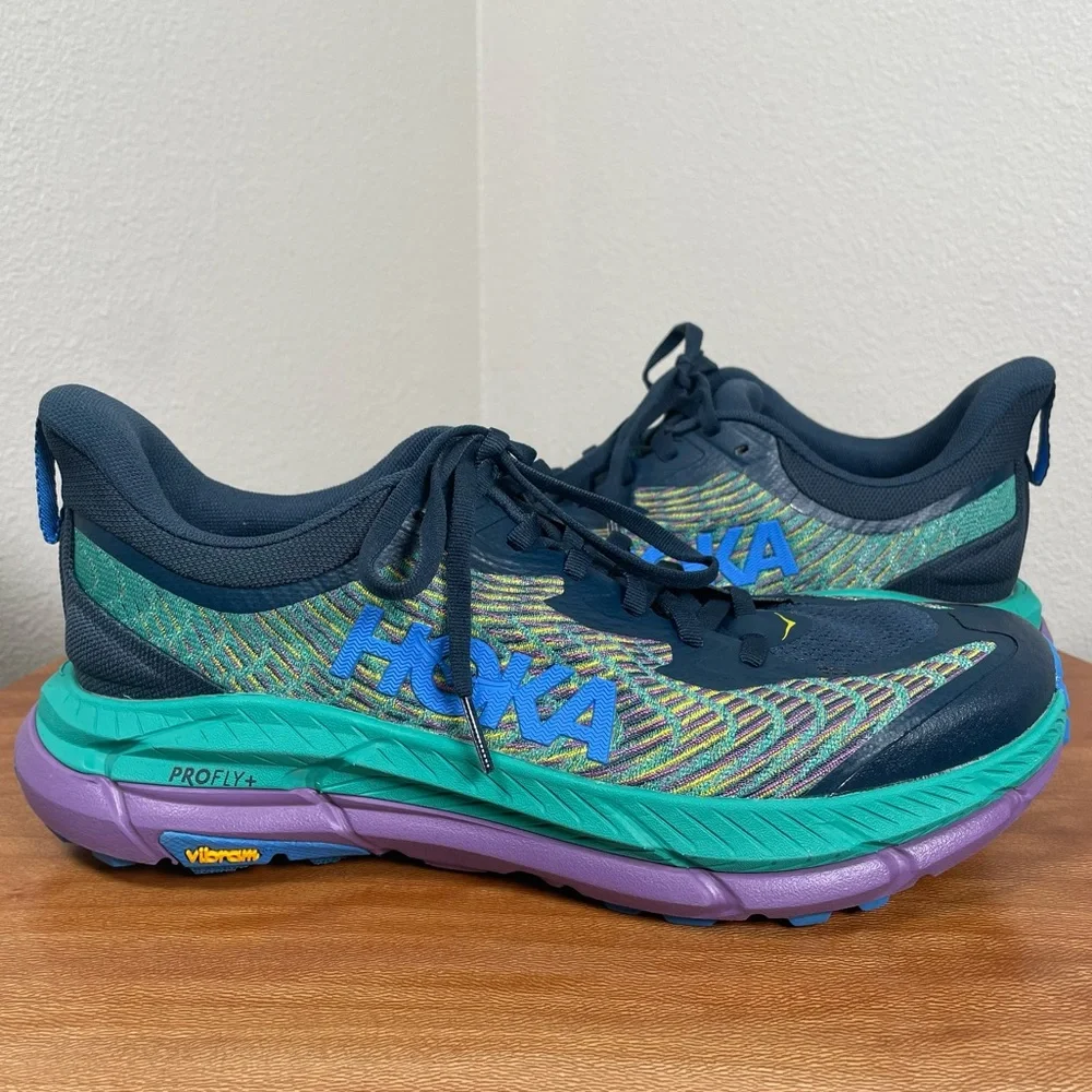 HOKA Mafate Speed 4 Men's Strata/Tech Green Size 8.5D - Picture 2 of 16